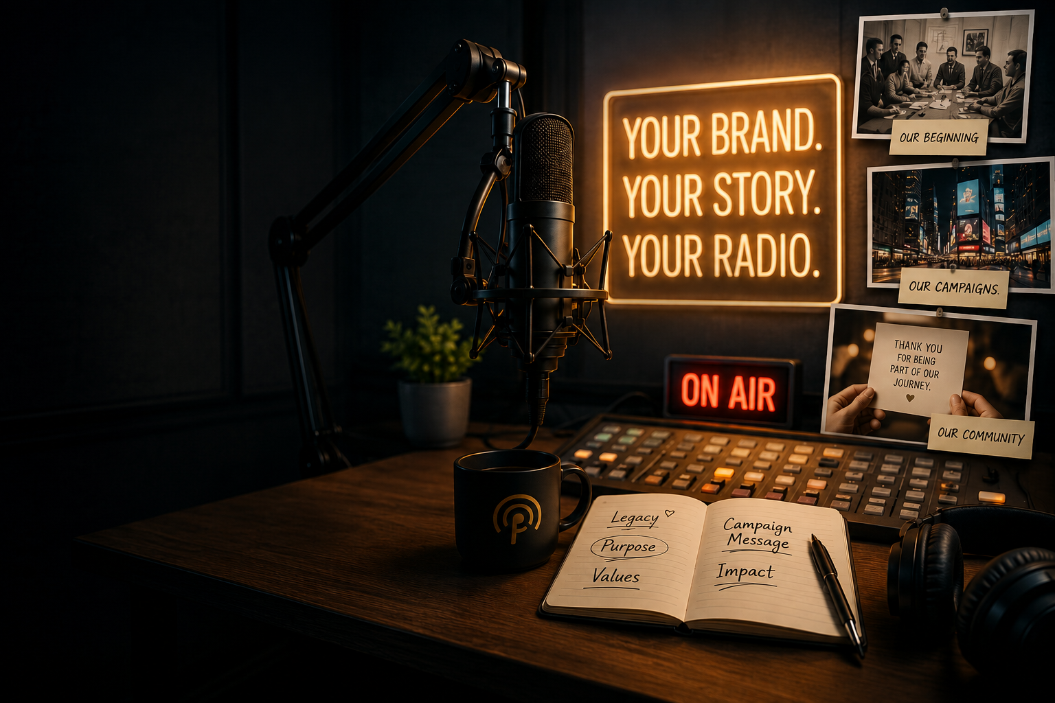 Radio broadcast studio